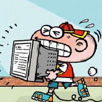 Cười 24h - Truyện tranh: Hiện đại hại... thằng nhỏ!