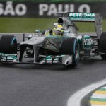 Thể thao - F1 - Chạy thử Brazil GP: Rosberg nhanh nhất dưới mưa