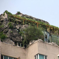 Phi thường - kỳ quặc - Đỉnh núi kỳ lạ trên nóc chung cư