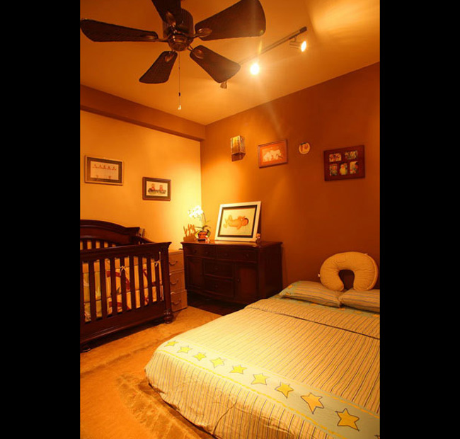 Phòng ngủ riêng của bé nhà Hà Kiều Anh.
