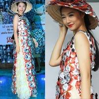 Váy 4.000 bao cao su lập kỷ lục Việt Nam