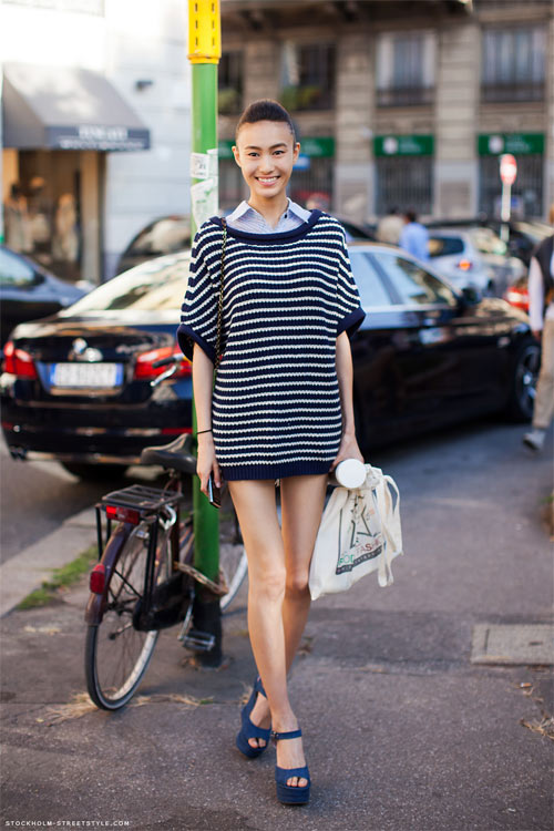 Chân dài Trung Quốc mặc đẹp trên phố Tây - 16