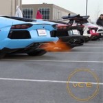 Ô tô - Xe máy - Dàn xe Lamborghini Aventador khạc lửa, nẹt pô