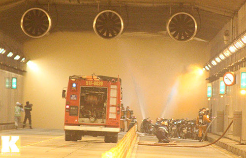 Diễn tập PCCC, cứu hộ tại hầm vượt sông Sài Gòn - 5