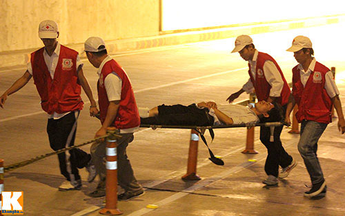 Diễn tập PCCC, cứu hộ tại hầm vượt sông Sài Gòn - 9