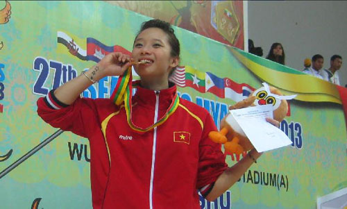 Chuyện chưa biết về hot girl Wushu Việt Nam "hái" HCV ở SEA Games - 1