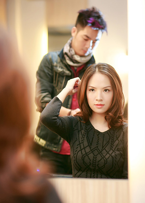 Con trai Đan Lê ra dáng công tử nhí - 14