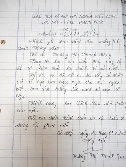 Giáo viên tố cáo nhà trường…