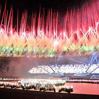 Thể thao - Khai mạc SEA Games 27: Bức tranh lung linh đa màu sắc