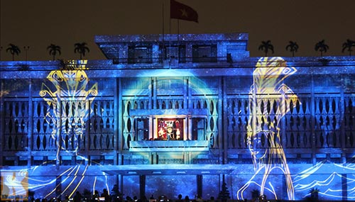 Độc đáo ánh sáng 3D tại Dinh Thống Nhất - 2