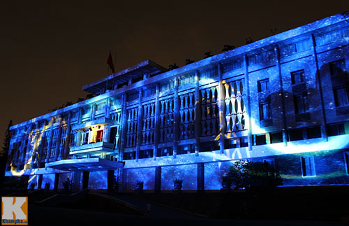 Độc đáo ánh sáng 3D tại Dinh Thống Nhất - 3