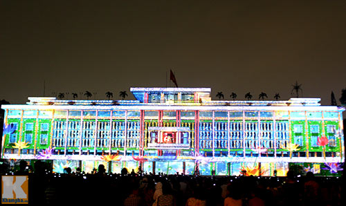 Độc đáo ánh sáng 3D tại Dinh Thống Nhất - 9