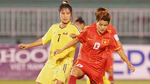 ĐT nữ Việt Nam thắng 35.000 CĐV Myanmar - 1