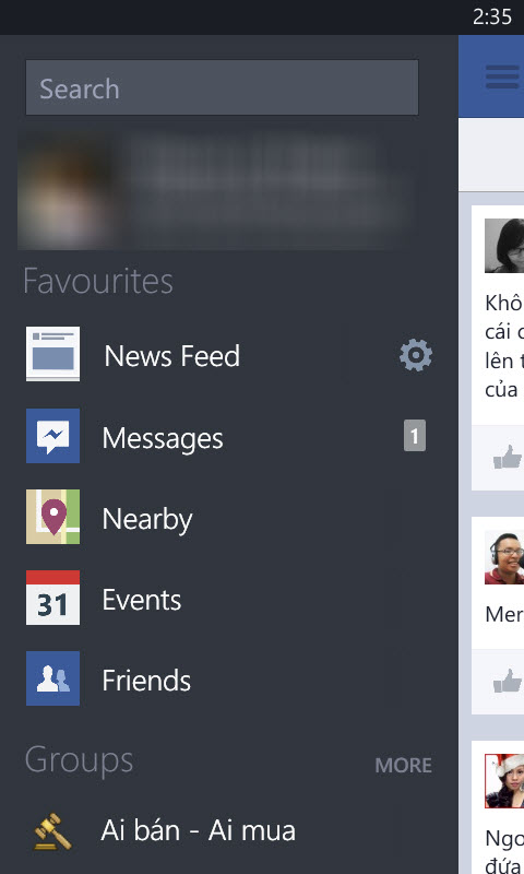 Facebook cho Windows Phone "push" thông báo tức thời - 1