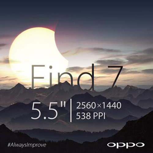 Oppo Find 7 màn hình 5,5 inch độ phân giải 2K - 1