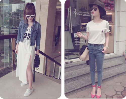 Street style "chuẩn" của Yến Trang, Yến Nhi - 14