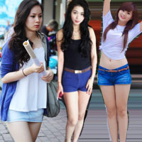 Bí quyết mặc đẹp - Phái đẹp Sài Gòn khoe chân dài trắng nõn