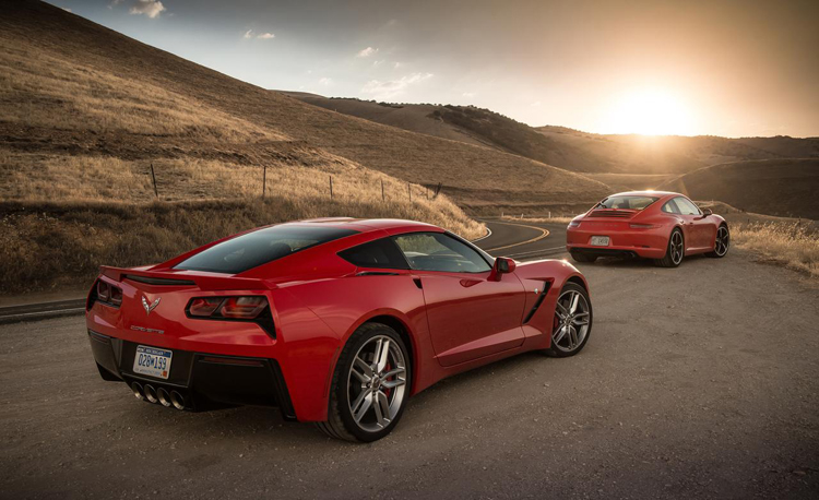 &nbsp;Chevrolet Corvette Stingray and 2014 Porsche 911 Carrera S 2014
