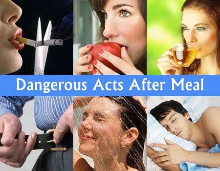 Những hành động nguy hiểm nên tránh sau mỗi bữa ăn - 1