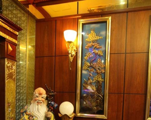 "Lóa mắt" biệt thự mạ vàng 24K của một đại gia Hà Nội - 2