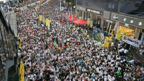Biểu tình ở Hong Kong trong mắt báo chí TQ - 1