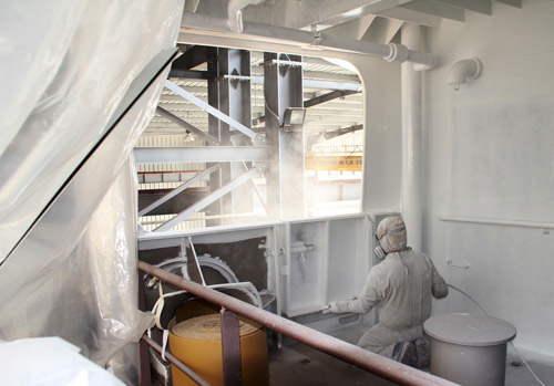 Chùm ảnh: Tàu cảnh sát biển 8002 trước giờ hạ thủy - 12