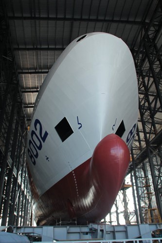 Chùm ảnh: Tàu cảnh sát biển 8002 trước giờ hạ thủy - 2