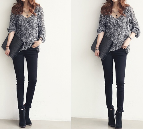 Ngày lạnh "chất chơi" với đen và xám - 11