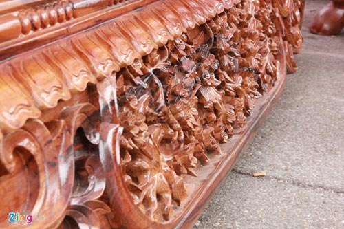 Sập gỗ mun nguyên khối giá hơn nửa tỷ đồng - 4