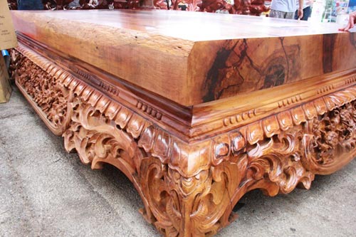 Sập gỗ mun nguyên khối giá hơn nửa tỷ đồng - 6