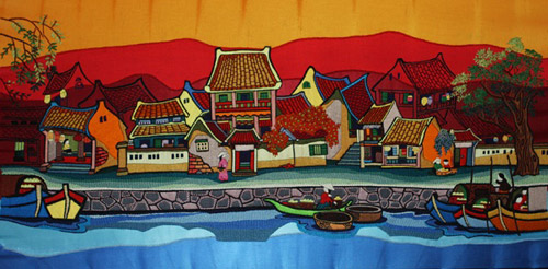 Dệt tình yêu Hà Nội bằng tranh thêu - 7