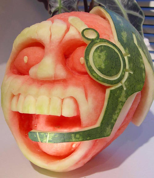Nghệ thuật điêu khắc trên dưa hấu quá đỉnh - 4