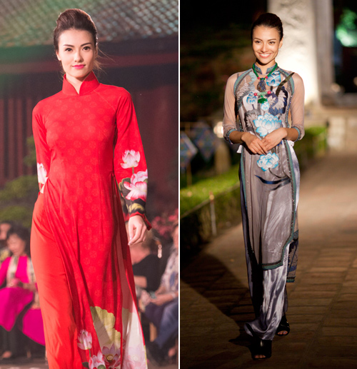 Hoa hậu Thùy Dung lung linh cùng áo dài - 8