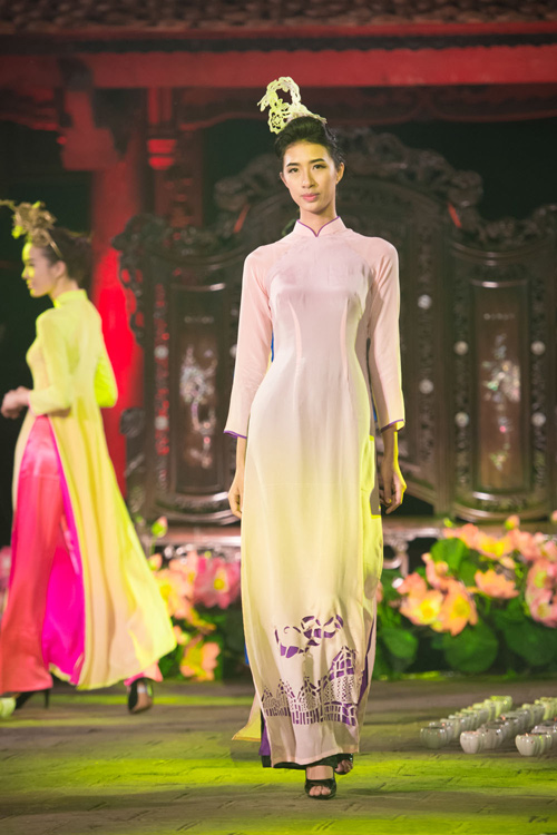 Hoa hậu Thùy Dung lung linh cùng áo dài - 14
