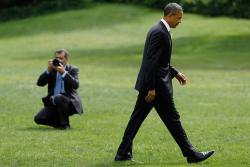 Phóng viên Mỹ chụp ảnh Obama "khổ sở" như thế nào? - 1