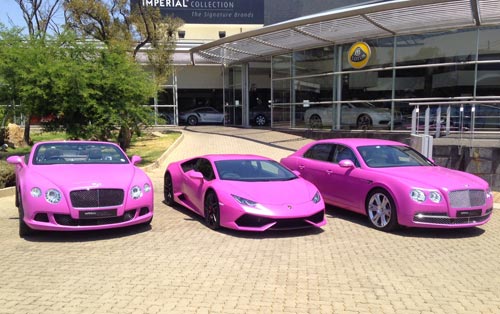 Ngắm Lamborghini và Bentley màu hồng cực “chất” - 1