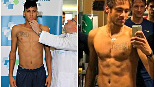 Neymar: Từ "công tử" tới thân hình cơ bắp - 1