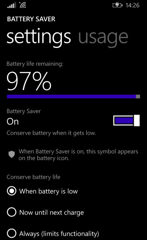 6 mẹo tiết kiệm pin trên Windows Phone không thể không biết - 1