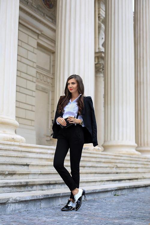 Ngày lạnh mặc đẹp cùng sơ mi trắng - 12