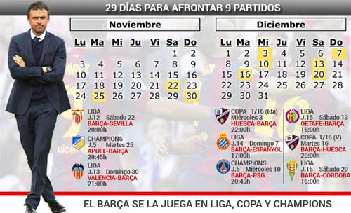 Barca năm 2014: Còn 9 trận để níu giữ niềm tin - 1