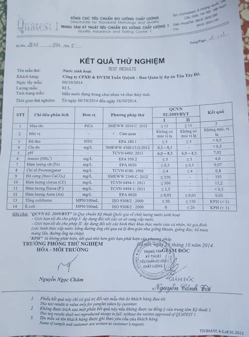 Dân hoang mang vì dùng nước nhiễm asen cao gấp 3 lần - 2