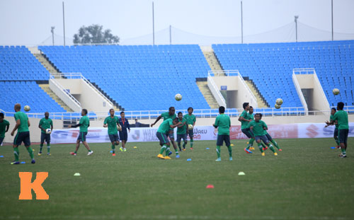 Tập luyện, ĐTVN và Indonesia "hâm nóng" sân Mỹ Đình - 2