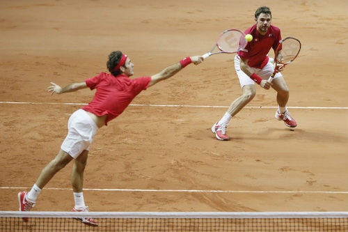 Federer tỏa sáng, Thụy Sĩ thắng trận đôi trước chủ nhà Pháp - 1