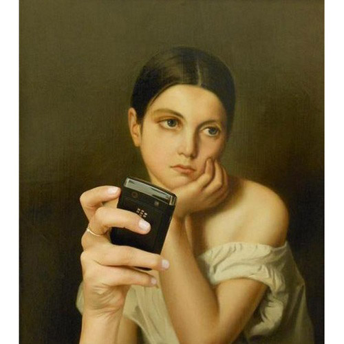 Khi người xưa "tự sướng" với điện thoại thời nay - 2