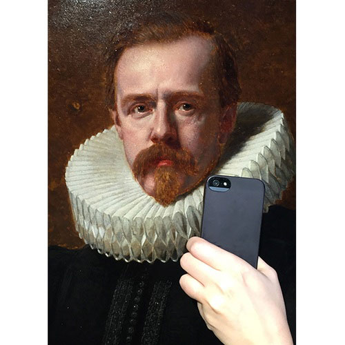 Khi người xưa "tự sướng" với điện thoại thời nay - 6