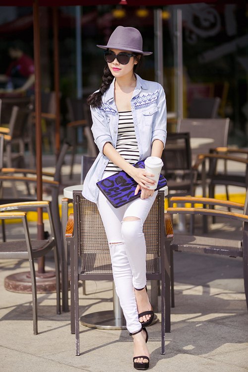 Bà xã Đăng Khôi "gây thương nhớ" vì xuống phố quá đẹp - 4