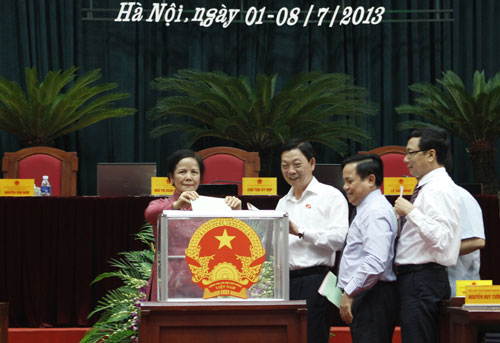 Hà Nội: Lấy phiếu tín nhiệm 15 lãnh đạo chủ chốt - 1