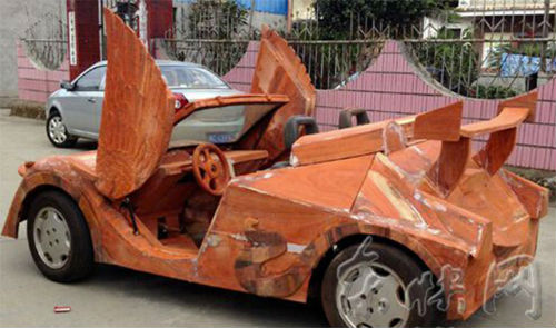 Siêu xe Lamborghini mui trần bằng gỗ - 1