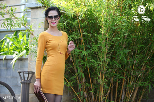 Đông quyến rũ với đầm len - 9