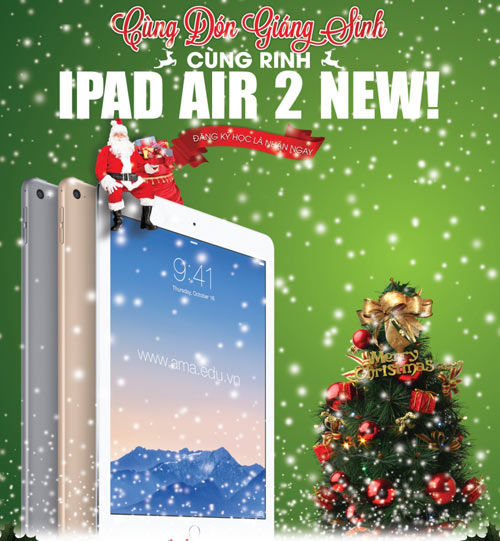 “Cùng đón Giáng sinh – Cùng rinh iPad” tại AMA - 1